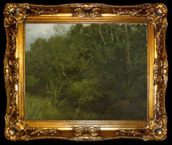 framed  HOFFMANN, Hans Landscape with a pond, ta009-2